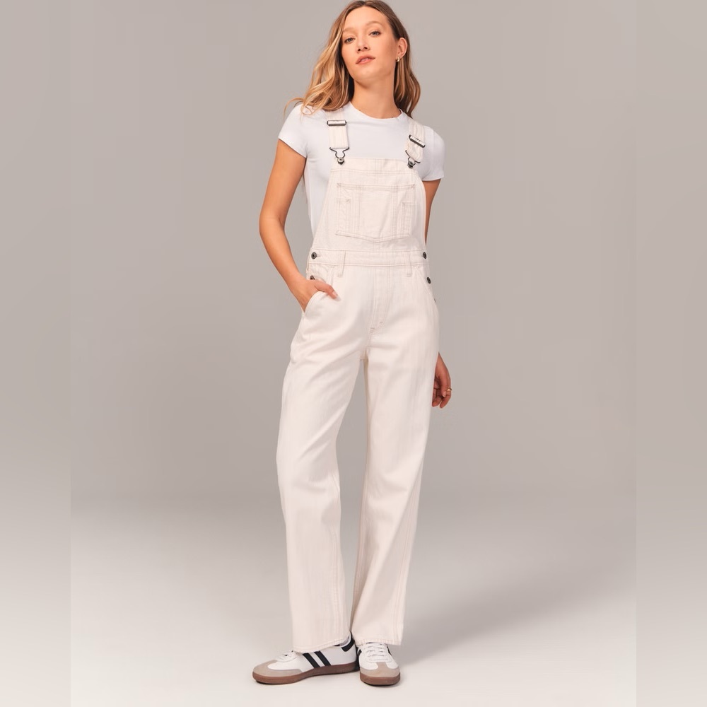 Cream Abercrombie Overalls